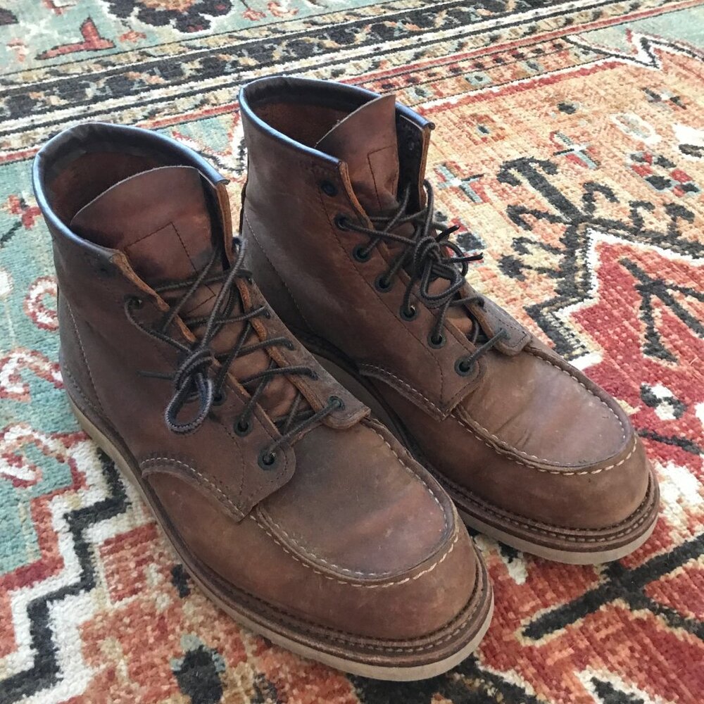 Red Wing Classic Moc Men's 6-Inch Boot in Copper Rough & Tough Leather